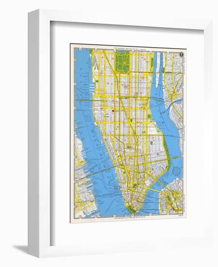 1949, Manhattan, New York, United States-null-Framed Premium Giclee Print