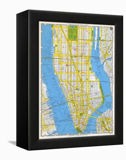 1949, Manhattan, New York, United States-null-Framed Premier Image Canvas