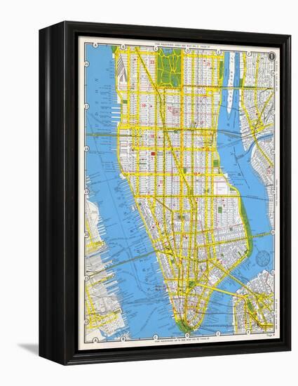 1949, Manhattan, New York, United States-null-Framed Premier Image Canvas