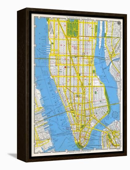 1949, Manhattan, New York, United States-null-Framed Premier Image Canvas