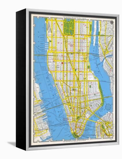 1949, Manhattan, New York, United States-null-Framed Premier Image Canvas