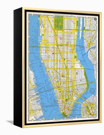 1949, Manhattan, New York, United States-null-Framed Premier Image Canvas