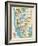 1949, New York Subway Map, New York, United States-null-Framed Giclee Print