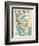 1949, New York Subway Map, New York, United States-null-Framed Giclee Print