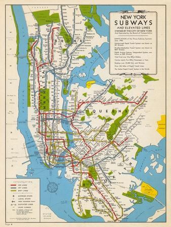 Subway Map Art & Wall Art - Shop Subway Maps Wall Art – NYC