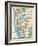 1949, New York Subway Map, New York, United States-null-Framed Giclee Print