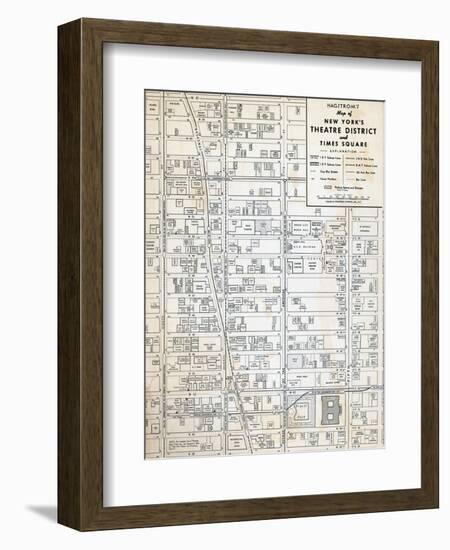 1949, Theatre District and Times Square, New York, United States-null-Framed Giclee Print