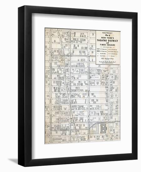 1949, Theatre District and Times Square, New York, United States-null-Framed Giclee Print