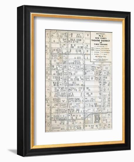 1949, Theatre District and Times Square, New York, United States-null-Framed Giclee Print