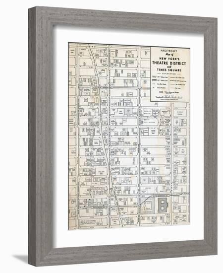 1949, Theatre District and Times Square, New York, United States-null-Framed Giclee Print