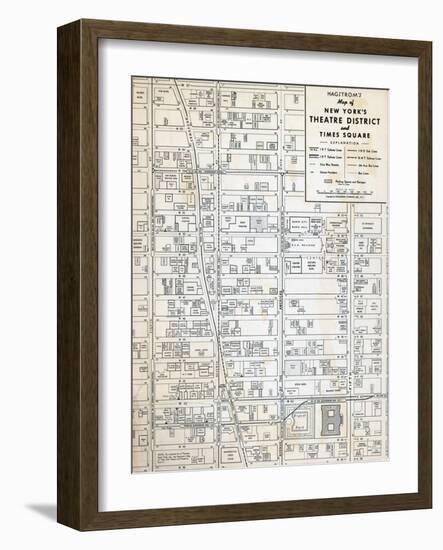 1949, Theatre District and Times Square, New York, United States-null-Framed Giclee Print