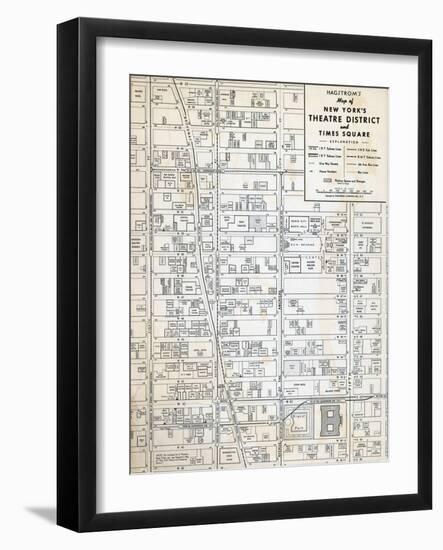 1949, Theatre District and Times Square, New York, United States-null-Framed Giclee Print