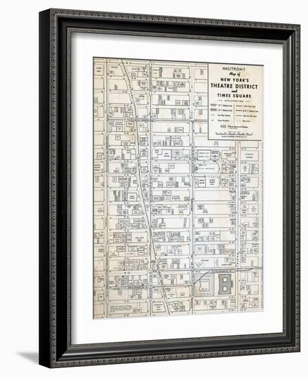 1949, Theatre District and Times Square, New York, United States-null-Framed Giclee Print