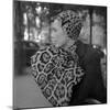 1949: Woman in Fur Fashion in New York City-Gordon Parks-Mounted Photographic Print