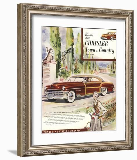 1950 Chrysler Town & Country-null-Framed Art Print