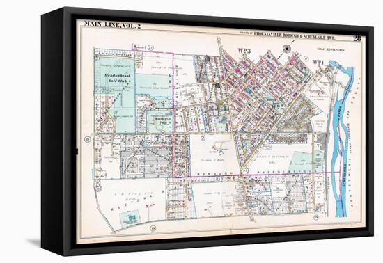 1950, Phoenixville 2, Pennsylvania, United States-null-Framed Premier Image Canvas