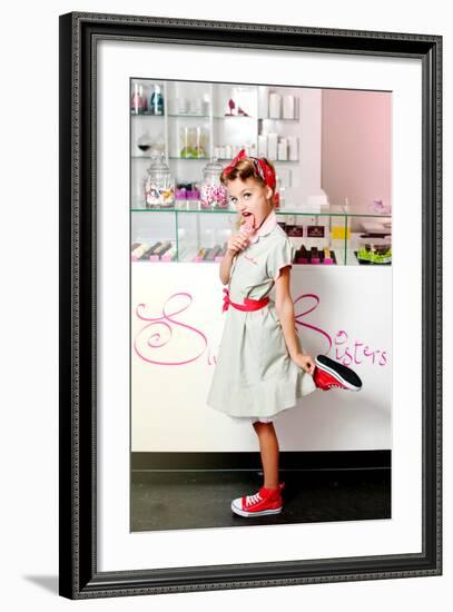 1950's Candy Girl-Yvette Leur-Framed Photographic Print