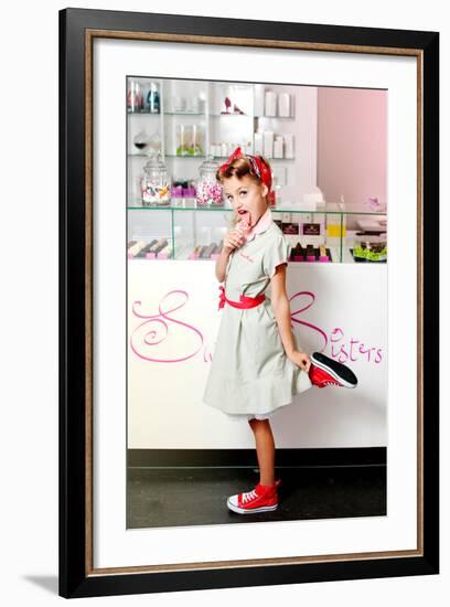 1950's Candy Girl-Yvette Leur-Framed Photographic Print