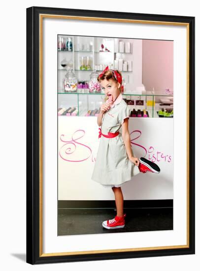 1950's Candy Girl-Yvette Leur-Framed Photographic Print