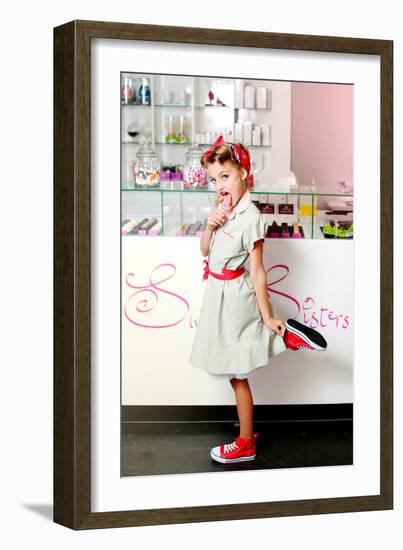 1950's Candy Girl-Yvette Leur-Framed Photographic Print