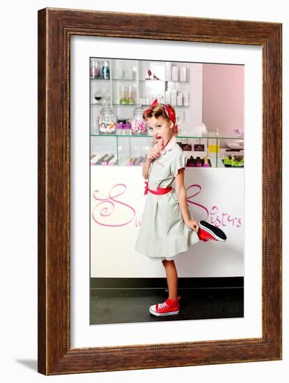 1950's Candy Girl-Yvette Leur-Framed Photographic Print