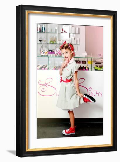 1950's Candy Girl-Yvette Leur-Framed Photographic Print