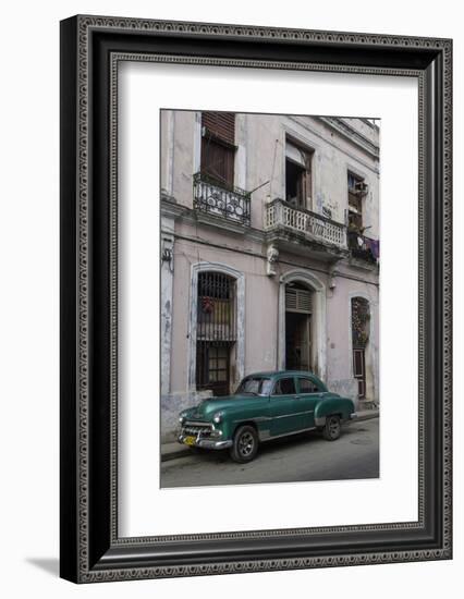 1950's Era Car Parked on Street in Havana Cuba-Adam Jones-Framed Photographic Print