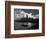 1950s-1960s Downtown Manhattan Skyline from Brooklyn Bridge Barge in East River NYC-null-Framed Photographic Print