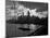 1950s-1960s Downtown Manhattan Skyline from Brooklyn Bridge Barge in East River NYC-null-Mounted Photographic Print