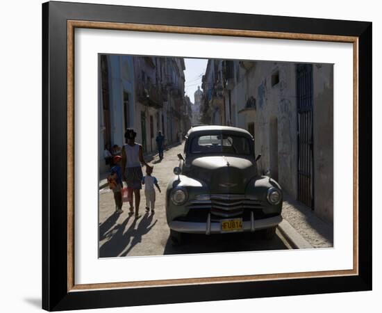 1950s American Car, Havana, Cuba-Peter Adams-Framed Photographic Print