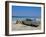 1950s American Car on the Beach, Goanabo, Cuba, Caribbean Sea, Central America-Bruno Morandi-Framed Photographic Print