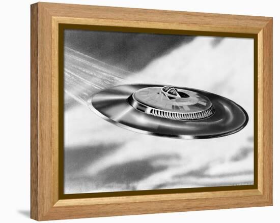 1950s Artist's Conception UFO Flying Saucer-null-Framed Premier Image Canvas