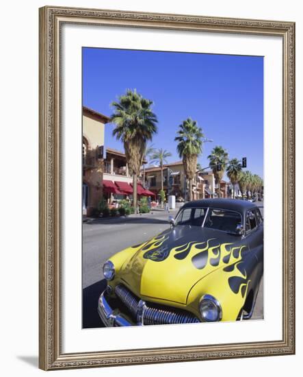 1950s Car on Main Street, Palm Springs, California, USA-Gavin Hellier-Framed Photographic Print