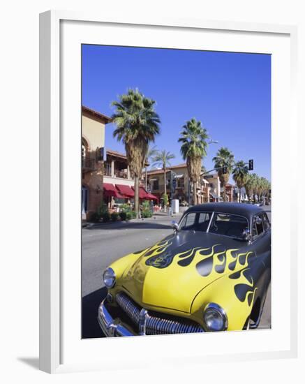 1950s Car on Main Street, Palm Springs, California, USA-Gavin Hellier-Framed Photographic Print