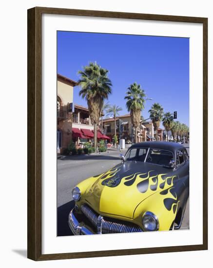 1950s Car on Main Street, Palm Springs, California, USA-Gavin Hellier-Framed Photographic Print