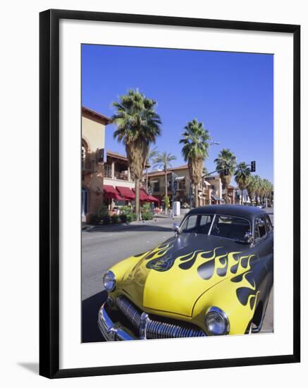 1950s Car on Main Street, Palm Springs, California, USA-Gavin Hellier-Framed Photographic Print