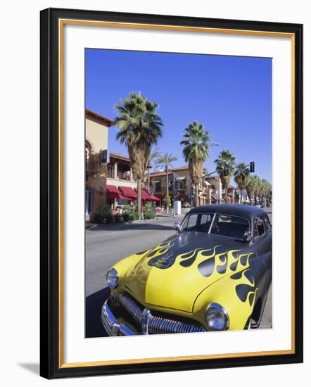 1950s Car on Main Street, Palm Springs, California, USA-Gavin Hellier-Framed Photographic Print