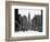 1950s Downtown Philadelphia,, PA  Looking South Down North Broad Street at City Hall-null-Framed Photographic Print