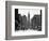 1950s Downtown Philadelphia,, PA  Looking South Down North Broad Street at City Hall-null-Framed Photographic Print