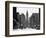 1950s Downtown Philadelphia,, PA  Looking South Down North Broad Street at City Hall-null-Framed Photographic Print
