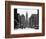 1950s Downtown Philadelphia,, PA  Looking South Down North Broad Street at City Hall-null-Framed Photographic Print