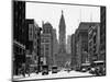 1950s Downtown Philadelphia,, PA  Looking South Down North Broad Street at City Hall-null-Mounted Photographic Print