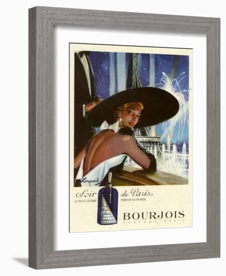 1950s France Bourjois Magazine Advertisement-null-Framed Giclee Print