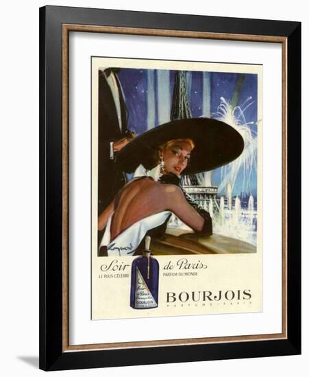 1950s France Bourjois Magazine Advertisement-null-Framed Giclee Print