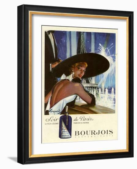 1950s France Bourjois Magazine Advertisement-null-Framed Giclee Print