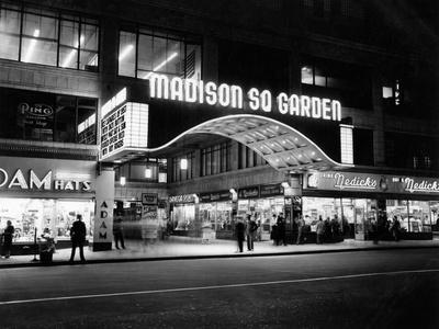 1950s Madison Square Garden Marquee Night West 49th Street Billing Ice  Capades of 1953 Building' Photographic Print | Art.com
