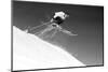 1950s MAN SKIER SKIING DOWN SLOPE JUMPING INTO AIR-H. Armstrong Roberts-Mounted Photographic Print