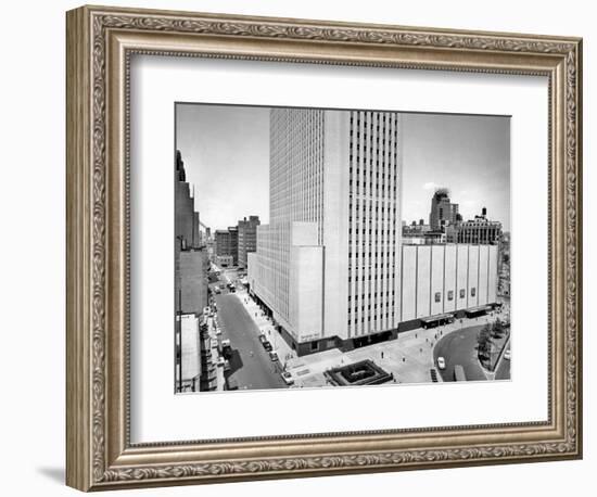 1950s New York Coliseum at Columbus Circle New York City-null-Framed Photographic Print