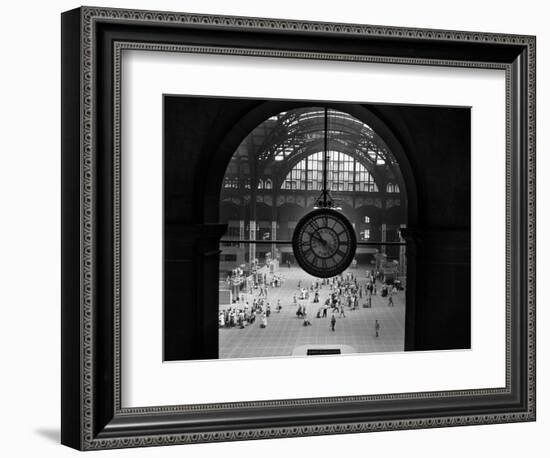 1950s Pennsylvania Station Clock New York City Building Demolished in 1966-null-Framed Photographic Print