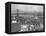 1950s Philadelphia,, PA  Looking Northeast Past Delaware River Waterfront to Benjamin Franklin-null-Framed Premier Image Canvas